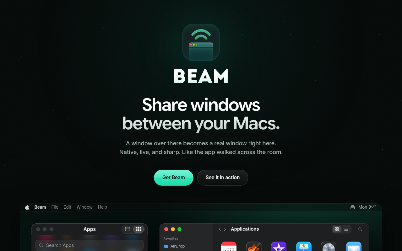 Beam.win homepage screenshot, October 19, 2026