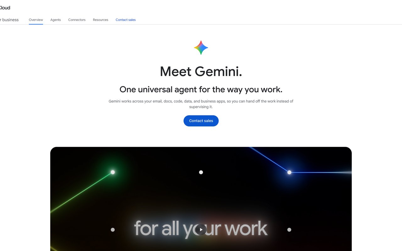 Gemini for business page screenshot from cloud.google.com